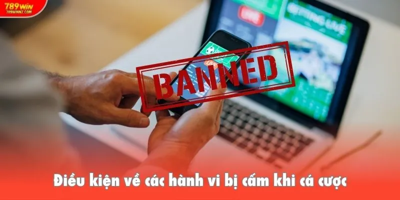 Điều khoản điều kiện về các hành vi bị cấm khi cá cược