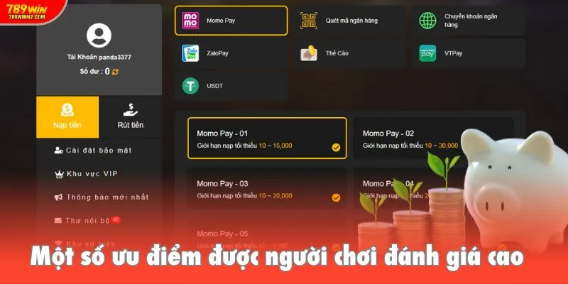 Giới thiệu 789win cách nạp vốn chơi